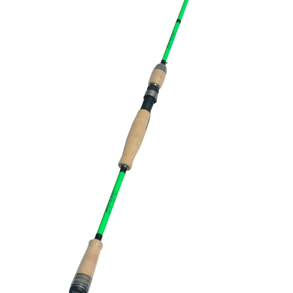 Bonehead Tackle Carbon Fiber Spinning Rod 8′ (GREEN) - Bonehead Tackle