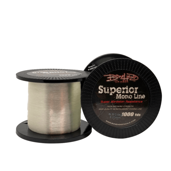 Bonehead Monofilament Fishing Line (Clear 1000YD)