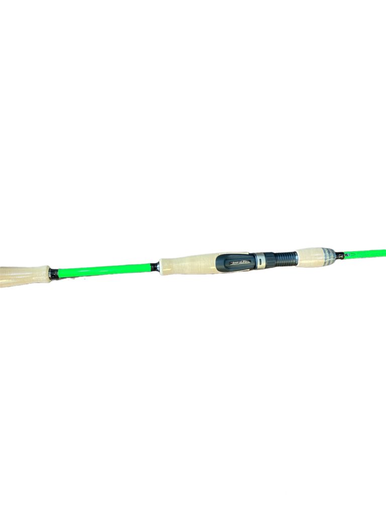Bonehead Tackle Carbon Fiber Spinning Rod 8′ (GREEN) Bonehead Tackle