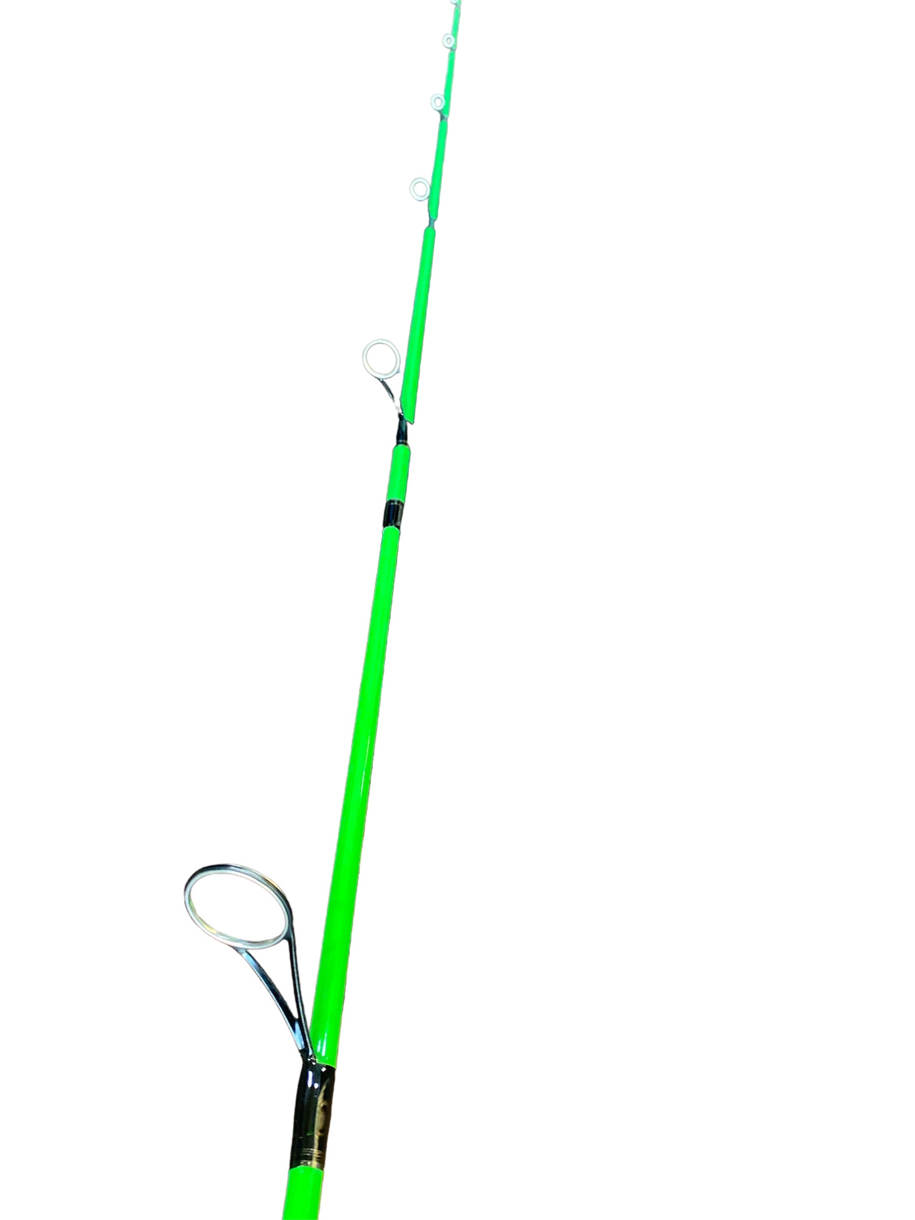 Bonehead Tackle Carbon Fiber Spinning Rod 8′ (GREEN) - Bonehead Tackle