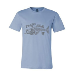 BoneHead Tackle T Shirt Baby Blue